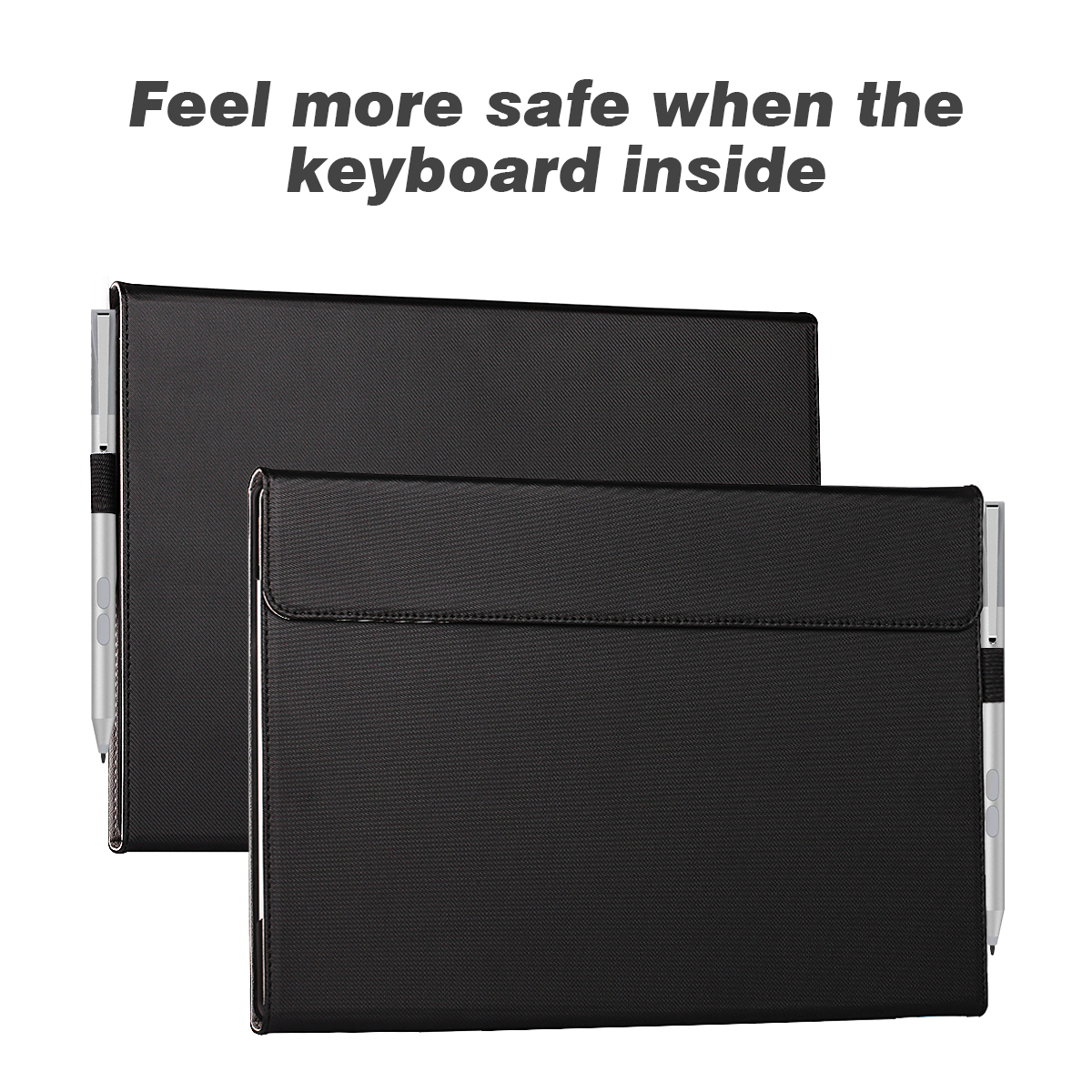Hot-selling Custom logo waterproof men business tablet case cover in PU materials flip cover for Microsoft surface pro 7/6/5/4